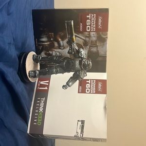 This is a T60 power armor statue from the game Fallout.
